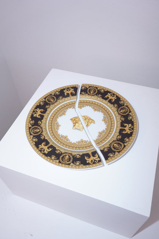 Broke Yet Beautiful Versace Plate